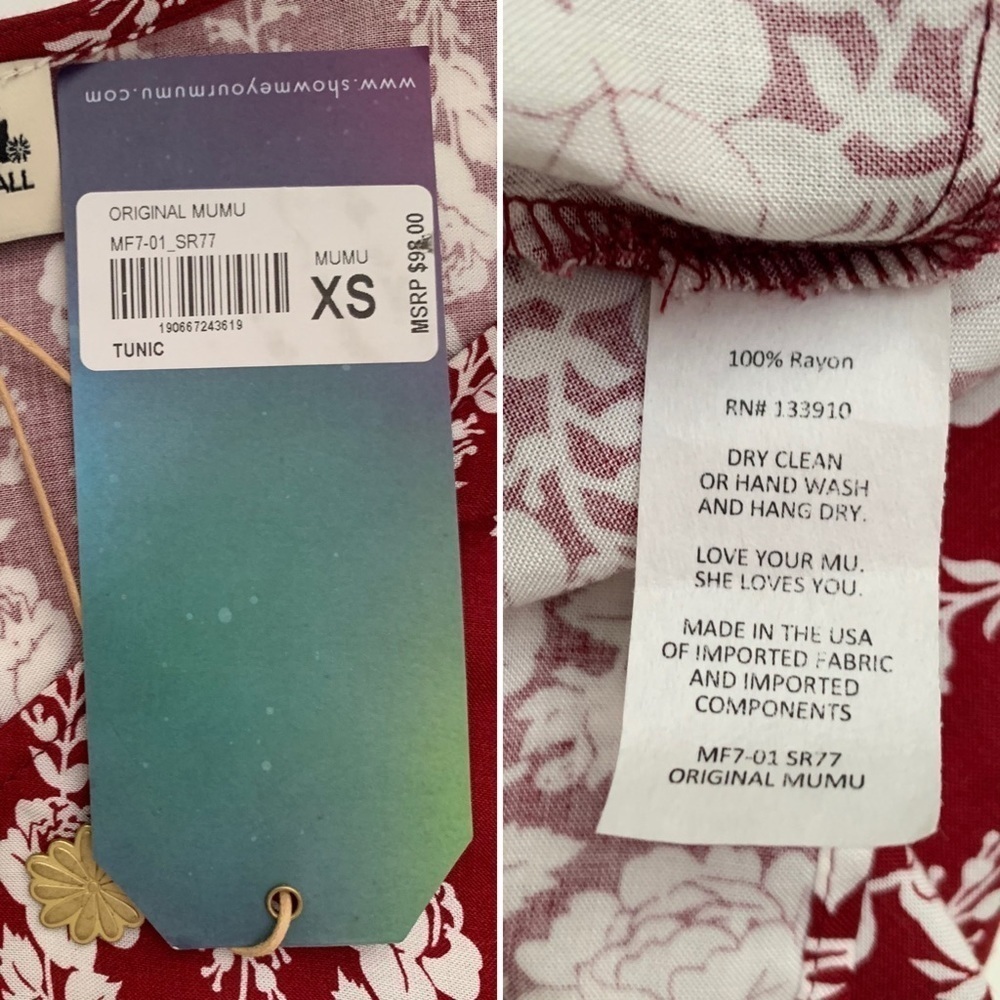 Show Me Your Mumu Boho Original Tunic Floral XS - Picture 8 of 8
